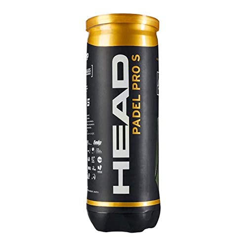 HEAD Padel Pro S Balls, Black, S