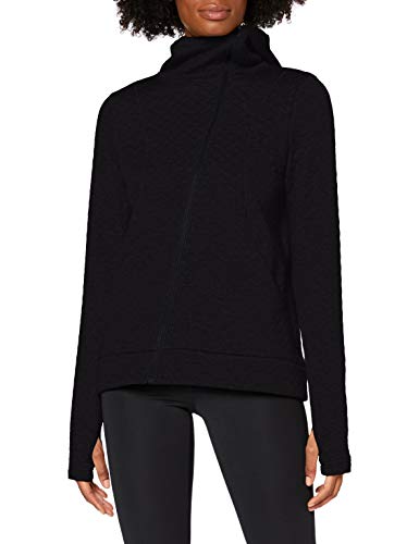 Amazon Brand - AURIQUE Women's Sports Hoodie, Black (Black Marl), 14, Label:L