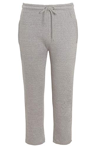 Imporio 11 Men's Plain Open Hem Jogging Bottom 2 Side Pockets with Zip Trouser Men Fleece Sports Gym Trouser UK Size Small - 5XL (Grey, Medium)