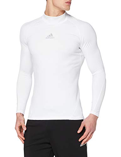 adidas Men's Alphaskin Climawarm Long Sleeve Sweater, White, M - Gym Store | Gym Equipment | Home Gym Equipment | Gym Clothing