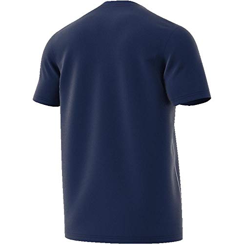 adidas Men Core 18 Training Short Sleeve Jersey - Dark Blue/White, M