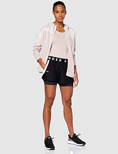 Under Armour Play Up 2-In-1 Short, Women Black, Black / Black / White (001), MD