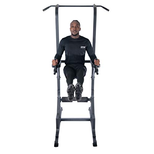 FIT4HOME Pull Up Workout Station | Body Building, Strength Training, Weight Lifting | TF-7509 Black