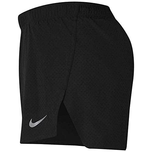 NIKE Men's M NK DF Fast 4IN Short, Black/Reflective silv, 2XL