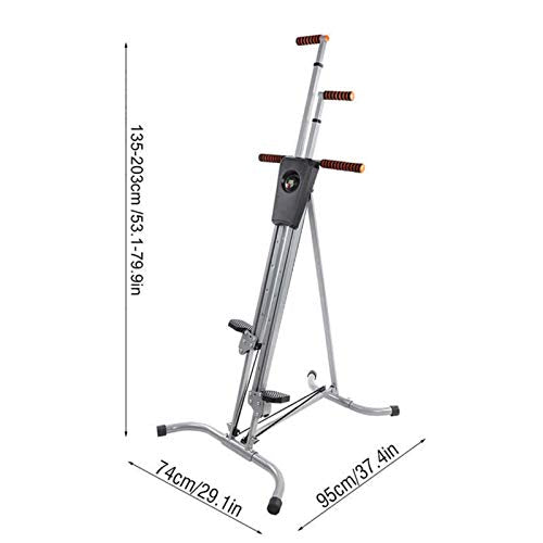 Kays Foldable Vertical Climber Exercise Machine Heavy Duty Indoor Vertical Climbing for Whole Body Cardio Workout Training with Adjustable Height and LCD Display