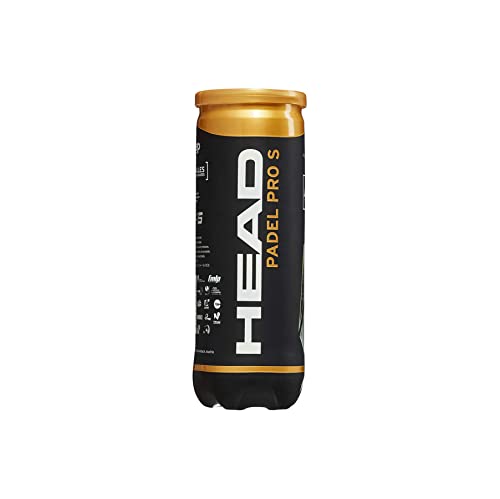 HEAD Padel Pro S Balls, Black, S