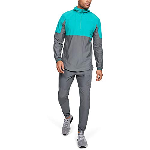 Under Armour Men Vanish Hybrid Jacket Warm-Up Top - Teal Rush/ Pitch Gray/ Teal Rush (454), 2X-Large
