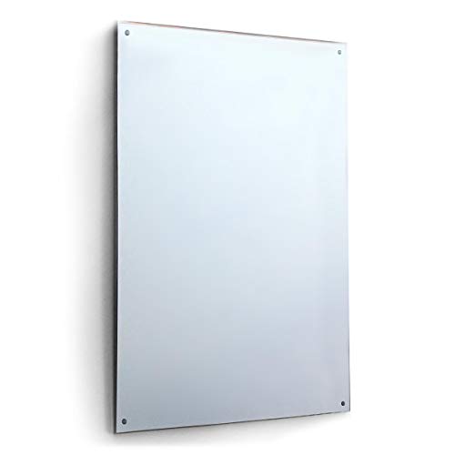 Large Mirror Glass Safety Backed With 4 Holes Home Gym 6Ft X 4Ft (183cm X 122cm)