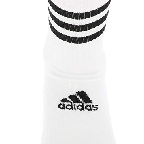 adidas Unisex Adult 3S CSH CRW3P Socks - White, Medium