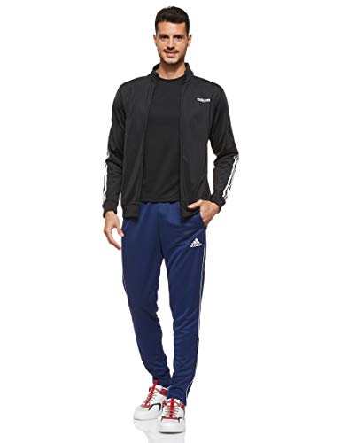adidas Men Core 18 Training Trousers - Dark Blue/White, X-Large