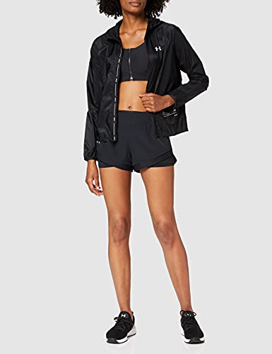 Under Armour Women's UA Qualifier Storm Packable Jacket, Black/Onyx White/Reflective (001), Medium