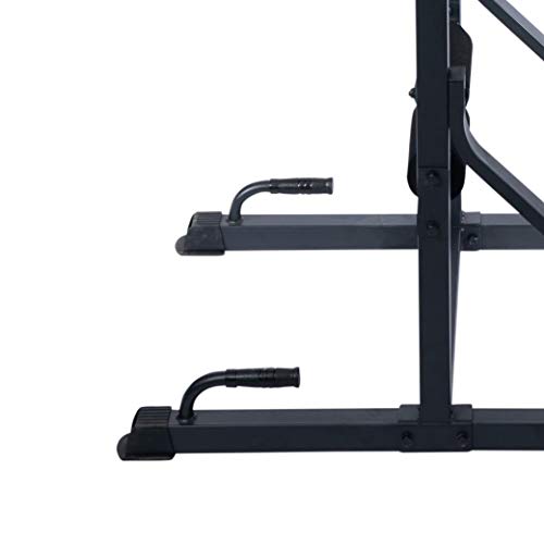 FIT4HOME Pull Up Workout Station | Body Building, Strength Training, Weight Lifting | TF-7509 Black