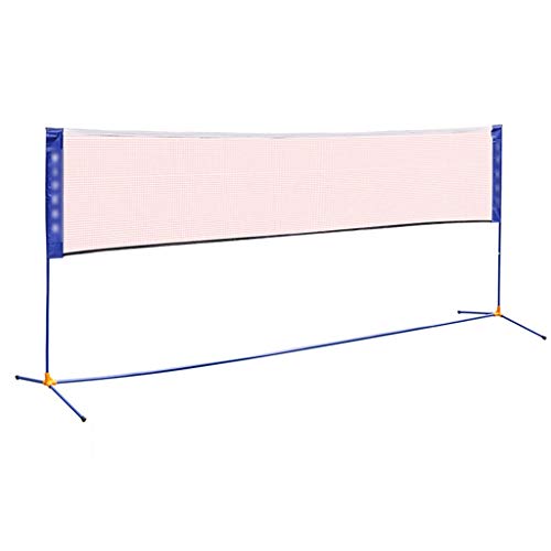 NETS Sports & Outdoors Badminton Frame Diagonally Across Portable Simple Folding Standard Mobile Post Bracket Outdoor Sports Equipment (Color : Black, Size : 310 * 155cm)