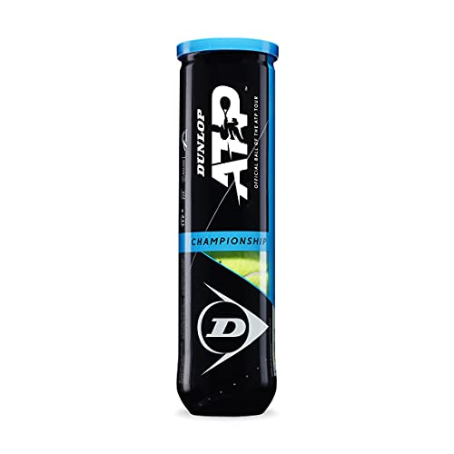 Dunlop Unisex's Tennis Tennisball ATP Championship-4 Ball Pet, Yellow, One Size
