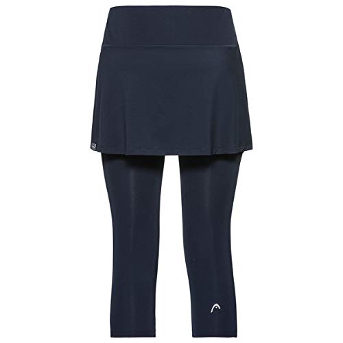 HEAD Women's Club 3/4 Tights Skirt W Skirts, Womens, 814409-DB 3XL, Dark Blue, XXX-Large