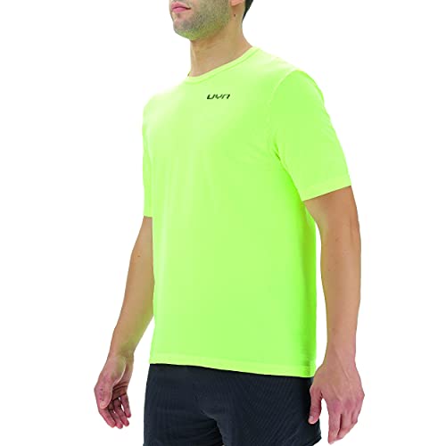 Unleash Your Nature Men's UYN Man Running Airstream OW Shirt SH_SL. Warm Up Jacket, Yellow Fluo, XXL