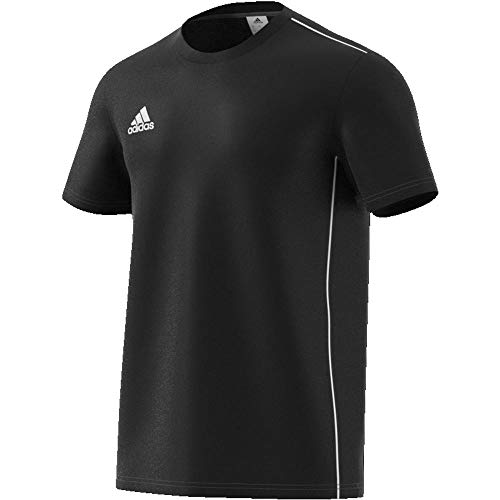 Adidas Men's Core 18 T-Shirt,Black/White,Medium