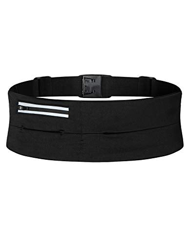 Gisdanchz Running Belt For Women And Men Phone Holder Key Pouch Belt Bag Running Waist Packs Gifts For Moms Running Accessories Walking And Jogging Plus Size Fanny Pack Gym Money Belt Black