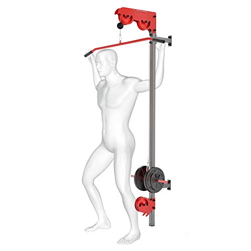 K-Sport Wall Mounted Pulley Lat Station Cable Machine - Perfect For Lat Pull Downs, Tricep Extensions, Tricep Pull Downs And All Cable Machine Exercises - The Ultimate Piece Of Home Gym Equipment
