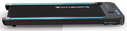 CITYSPORTS Treadmill 440W Motor, Electric Walking Machine Bluetooth Built-in Speakers, Adjustable Speed, LCD Screen & Calorie Counter, Ultra Thin and Silent, Intended for Home/Office