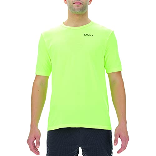Unleash Your Nature Men's UYN Man Running Airstream OW Shirt SH_SL. Warm Up Jacket, Yellow Fluo, XXL