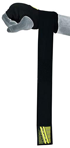 EMRAH E2 Boxing Hand Wraps | Boxing Pro Grip Inner Gloves | Boxing Gel Wraps (BlackYellow, Small)