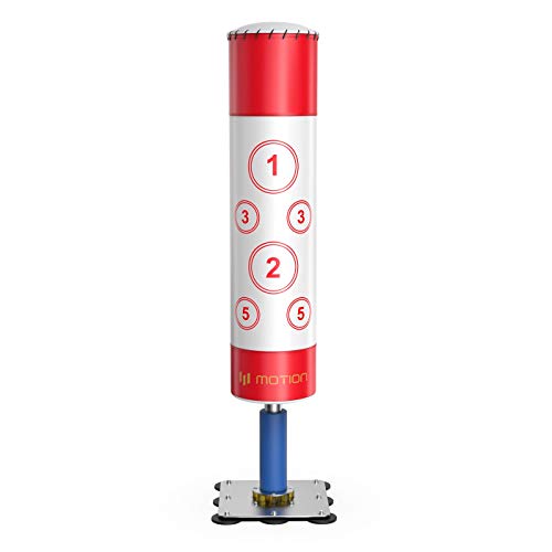 Kids Free Standing Boxing Punch Bag, Heavy Duty Punching Bag Stand with Suction Cup Base (White)