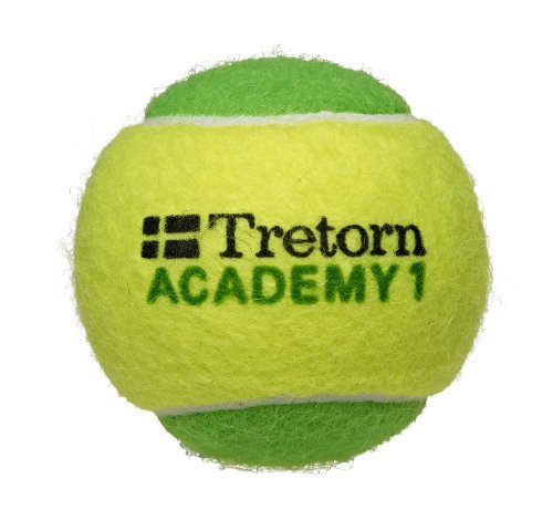 TRETORN mini tennis Academy Green 12 balls Two Tone Green/Yellow Felt