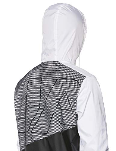 Under Armour Men's Unstoppable Windbreaker Warm-up Top, White/Black/Black (101), X-Large