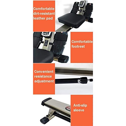 AMZOPDGS Rowing Machines, Rowing Machine,Foldable Magnetic Rowing Machine with 12 Resistance Settings and Transport Wheels,HD Dial Display and Adjustable Resistance