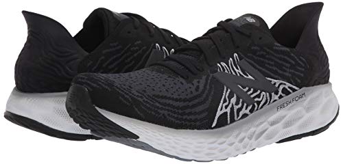 New Balance Men's 1080v10 Fresh Foam Running Shoe, Black/Steel, 10.5 Wide