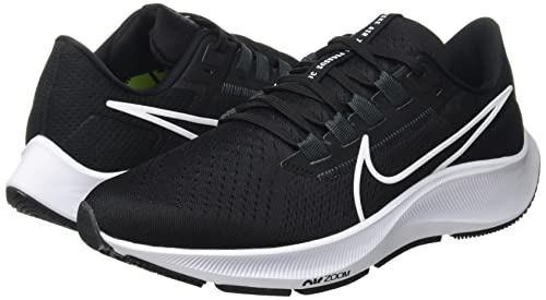 Nike Women's Air Zoom Pegasus 38 Sneaker, Black/White-Anthracite-Volt, 4 UK