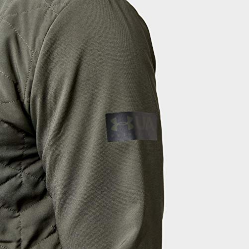Under Armour Men's Coldgear Reactor Gametime Hybrid Jacket, Baroque Green / / Black (310), Large