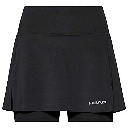 HEAD Women's Club Basic Skirt Long W Skirts, Womens, Skirts, 814539-BK XXL, Black, XXL
