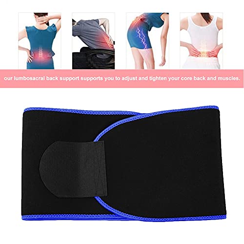 214 Fitness Waist Trimmer Belt Sweat Workout Body Shaper Sauna Sweat Wrap Sauna Suit Effect for Men & Women Weightlifting(blue, M)