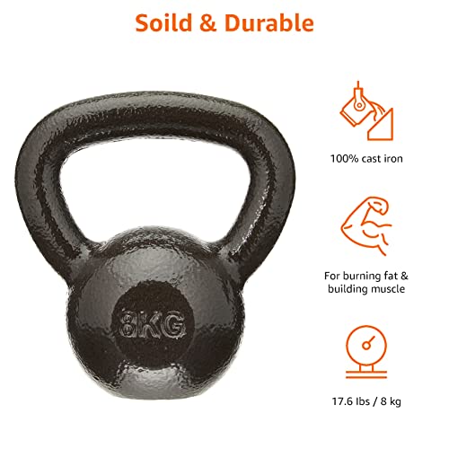 Amazon Basics castiron kettlebell 8kg Gym Store