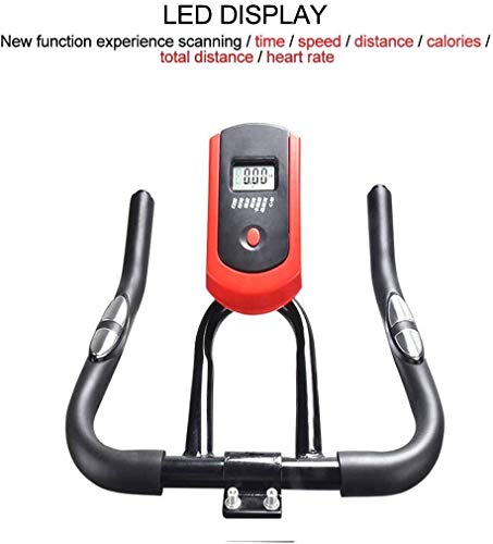 Lloow Excersize Bike, Indoor Cycling Bike Smooth Quiet Driven Protection, Spin Cycles Excercise Machines For Home Fitness Training With Adjustable Aimant Resistance, Monitor Reads Exercise Bikes
