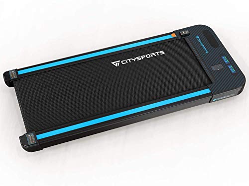CITYSPORTS Treadmill 440W Motor, Electric Walking Machine Bluetooth Built-in Speakers, Adjustable Speed, LCD Screen & Calorie Counter, Ultra Thin and Silent, Intended for Home/Office