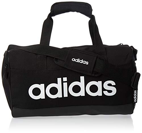 adidas Unisex's LIN DUFFLE XS Gym Bag, Black/Black/White, NS