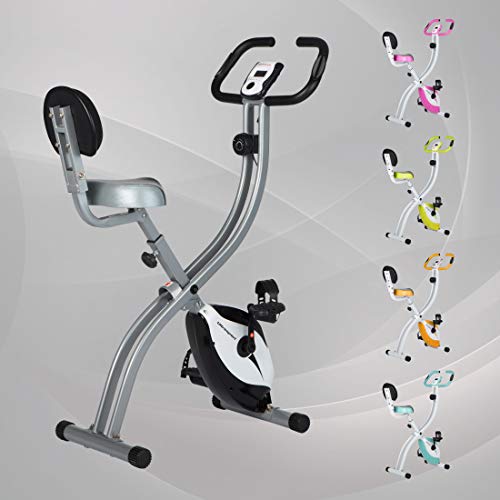 Ultrasport F-Bike with Hand Pulse Sensor, Fitness Bike Trainer, Sporting Equipment, Ideal Cardio Trainer, Foldable Indoor Trainer for Home Use, Different Resistance Levels, Suitable for Everyone