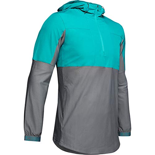 Under Armour Men Vanish Hybrid Jacket Warm-Up Top - Teal Rush/ Pitch Gray/ Teal Rush (454), 2X-Large