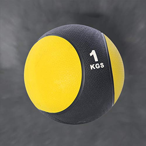 Abaodam 1KG Yoga Pilates Ball Small Exercise Ball Medicine Ball for Abdominal Workouts and Shoulder Rehabilitation Exercises Core Strengthening