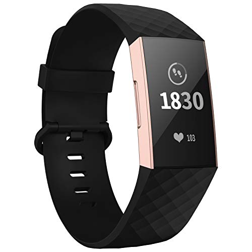 Adepoy Compatible for Charge 3 Strap/Charge 4 Strap, Adjustable Classic Replacement Strap with Aluminum Alloy Buckle(black,small) - Gym Store | Gym Equipment | Home Gym Equipment | Gym Clothing