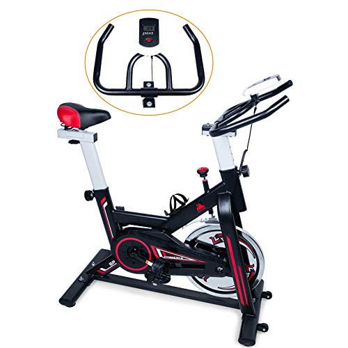 SLEE SPIN EXCERCISE BIKE FITNESS CARDIO TRAINING GYM HOME SPORTS FAT BURN UPRIGHT