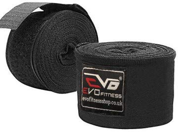 EVO Fitness Bandages Boxing Hand Wraps Elasticated 3.5 meter MMA Martial Arts Inner Gloves Mitts Protector Muay Thai Kick Boxing