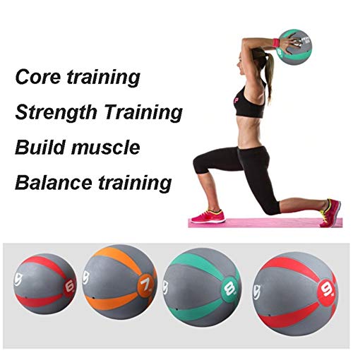 Medicine Ball AGYH Rubber, Home Gym Elastic Fitness Ball, 1KG/2KG/3KG/4KG/5KG/6KG/7KG/8KG/9KG/10KG (Size : 10kg/22lbs)
