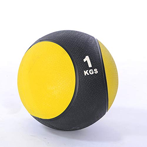 Abaodam 1KG Yoga Pilates Ball Small Exercise Ball Medicine Ball for Abdominal Workouts and Shoulder Rehabilitation Exercises Core Strengthening