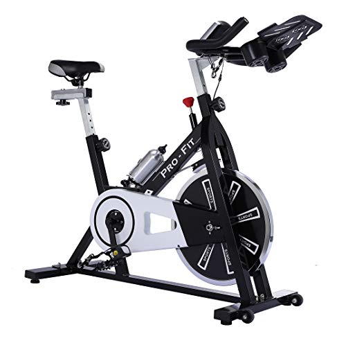UK Fitness Indoor Exercise Bike Indoor Cycling Cardio Work Out Cycle 13kg Fly Wheel Includes 3 Month Membership to Studio SWEAT onDemand classes