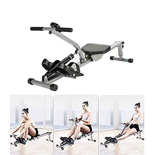 AMZOPDGS Rowing Machines, Rowing Machine Rower,Household Aerobic Rowing Machine Foldable,Adjustable Resistance,Fitness Equipment,Metal Rowing Machine for Home Use Running