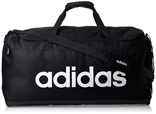 adidas Lin Duffle L Gym Bag - Black/Black/White, NS - Gym Store | Gym Equipment | Home Gym Equipment | Gym Clothing